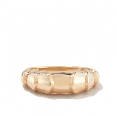 Широкое женское кольцо из желтого золота 585 пробы