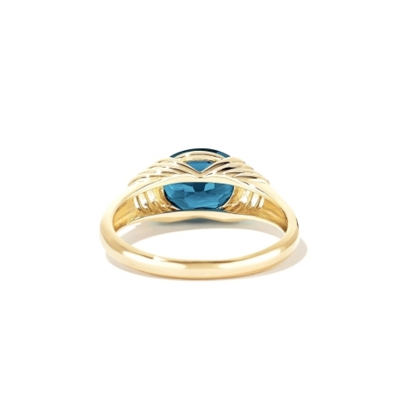 Женское золотое кольцо Тайна моря