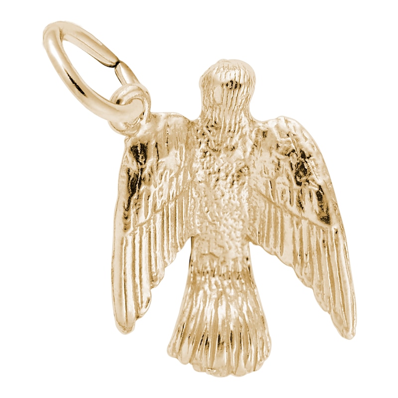 Подвеска шарм "Ангел" из желтого золота 585 пробы