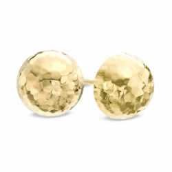 Серьги-гвоздики из желтого золота 585 пробы