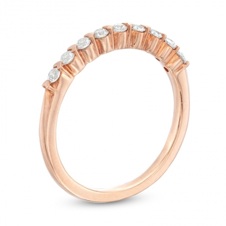 Помолвочное кольцо из красного золота 585 пробы с бриллиантом